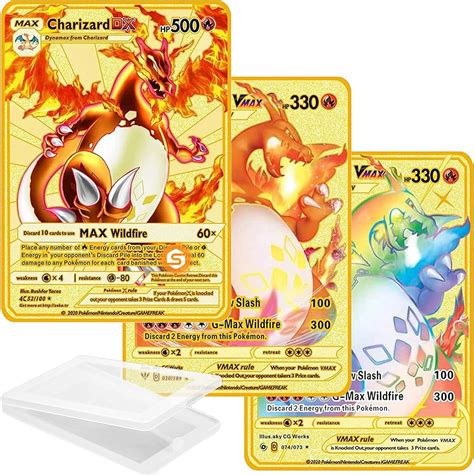 metal box of pokemon cards|metal plated pokemon cards.